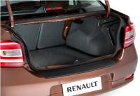 Накладка на задний бампер Renault Logan 2014-"РТ"