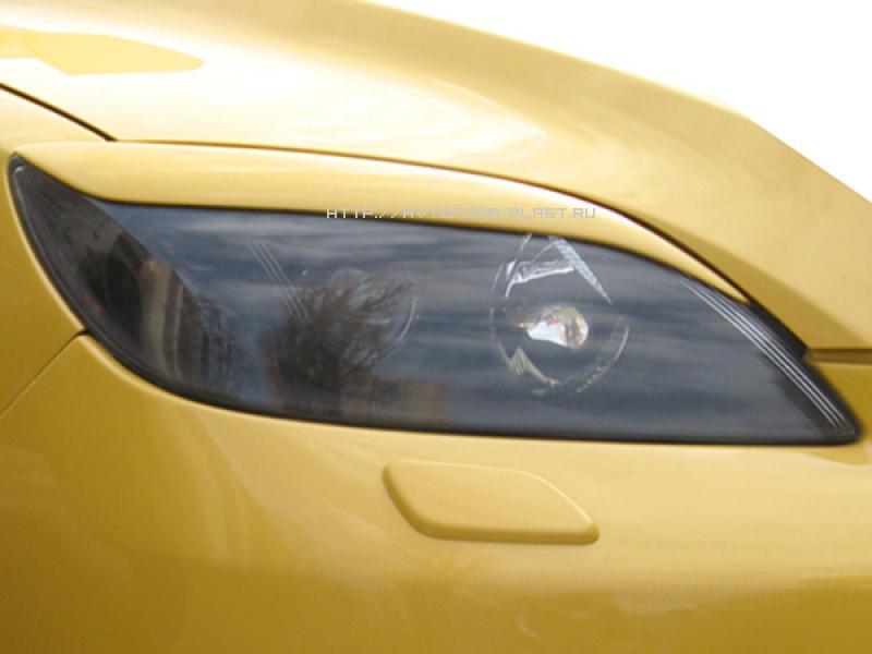 Реснички на фары Mazda 3 HB var№2 (средние) (2004-2009)