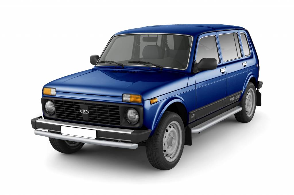 Защита порогов с алюм. площадкой Ø51мм LADA NIVA  4х4 2131(ППК) LNU330301