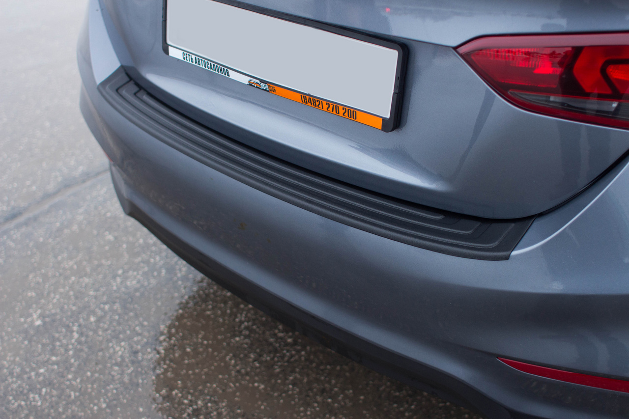 Накладка на задний бампер Hyundai Solaris с 2014- "ASM"