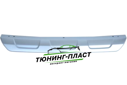 Накладка заднего бампера центральная Лада Ларгус FL Cross (серебристая) Оригинал 8450009372