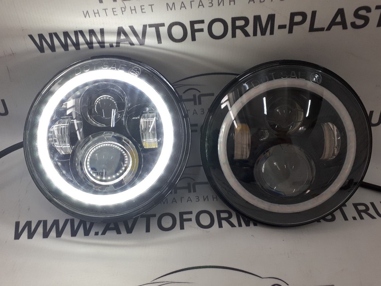 Передние фары Нива 2121 LED (DDL-002)