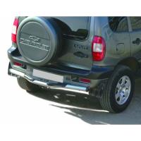 Защита заднего бампера Chevrolet Niva (ППК)(до 2009 г.в)(арт.0113)