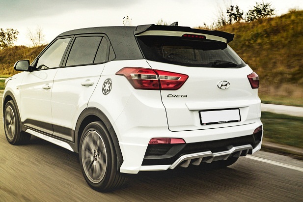 Накладки на пороги "Zeus" Hyundai Creta TK.HС.05.00.00