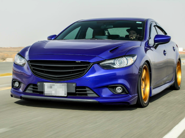 Клыки переднего бампера Вар.№2 Lite Style Mazda 6 / Atenza GJ (2012 - 2018)