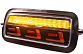 Надфарники LED с ДХО DLAA PL-2121R красные для Лада Нива 4х4 