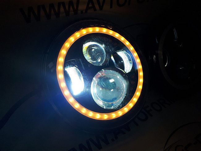 Передние фары Нива 2121 LED (DDL-002)