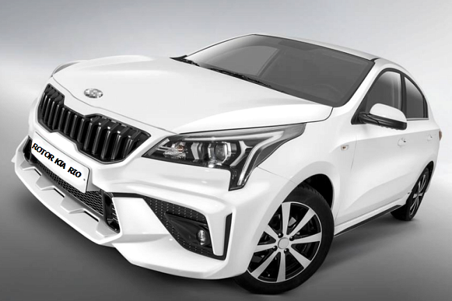 Передний бампер ROTOR NEW для Kia Rio (рестайлинг с 2020- н.в)