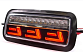Надфарники LED с ДХО DLAA PL-2121R красные для Лада Нива 4х4 