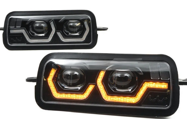 Надфарники LED диодные ZMB WD-136 для Лада Нива 4х4 