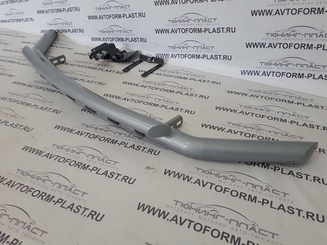 Защита переднего бампера Hyundai Creta (ППК) труба с зубьями 63.5 мм(2044К)