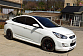 Юбка переднего бампера MV Вар.№2 Hyundai Solaris 2010-2013