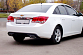 Диффузор заднего бампера MV Chevrolet Cruze (2008-2012) var№2 (текстурный пластик)