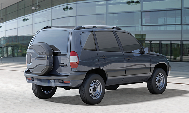 Рейлинги для LADA Niva Travel (2020- ), Chevrolet Niva (2002-2020) с боковым резьбовым креплением под багажники АПС 0211-РК-