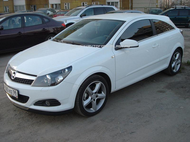 Реснички на фары Opel Astra H/GTC var№1 узкие (2005-2011)