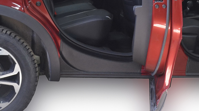 Накладки на пороги (передних и задних) дверей Renault Arkana KART RA 0109L (без установ.комплекта)