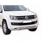 Защита переднего бампера Volkswagen Amarok(2010-2015) двойная широкая, 63,5мм (НПС) (1644Н)