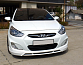 Юбка переднего бампера MV Вар.№2 Hyundai Solaris 2010-2013