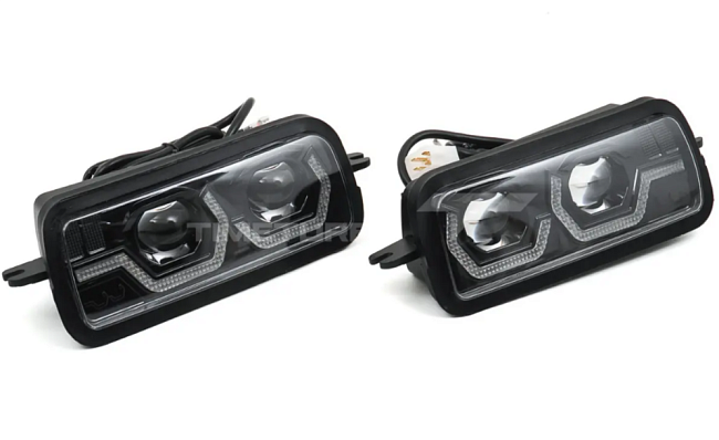 Надфарники LED диодные ZMB WD-136 для Лада Нива 4х4 