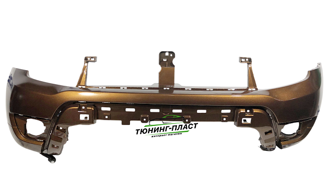 Бампер передний под ПТФ Renault Duster (2015-2021) 620224960R КамПласт
