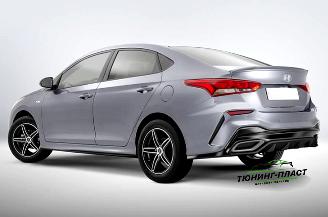 Задний бампер Quant для Hyundai Solaris 2 седан (c 2020-н.в ) SQ-02.01.00