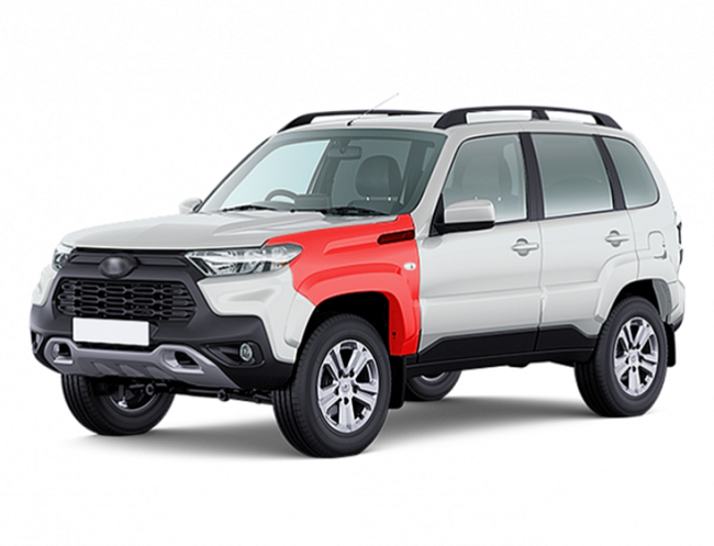 Крыло переднее левое Lada Niva Travel Оригинал АвтоВАЗ 21230840301181-88