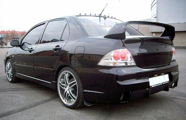 Спойлер в стиле EVO №2 (средний) для  Mitsubishi Lancer IX (2003-2009)