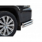 Защита заднего бампера«Двойные уголки» Lexus LX 450d 76/51мм (ППК) (арт1905К)