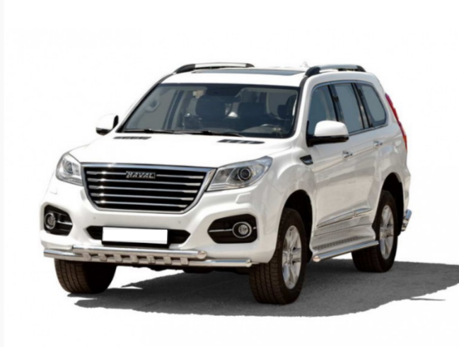 Защита переднего бампера «Труба двойная» НПС d63.5 для Haval H9 ( 2017-) TS 2071Н