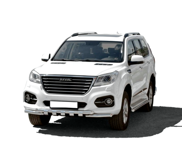 Защита переднего бампера «Труба двойная ЛЮКС» НПС d63.5 для Haval H9 ( 2017-) TS 2072Н