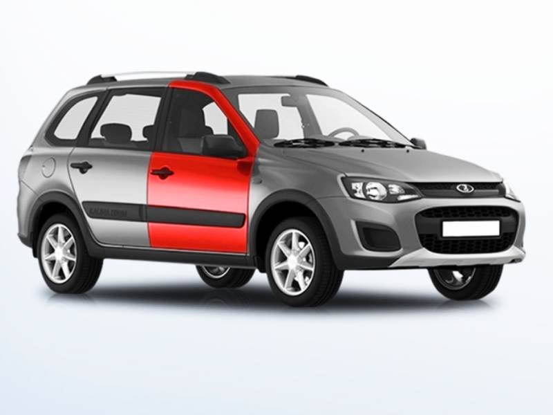 Дверь передняя правая Лада Калина 2 Cross / Гранта FL Универсал АвтоВАЗ 11180-6100014-85